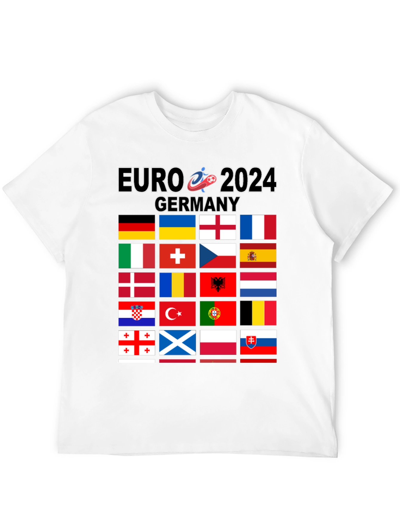 Euro 2024 Germany Flags Graphic T-Shirt