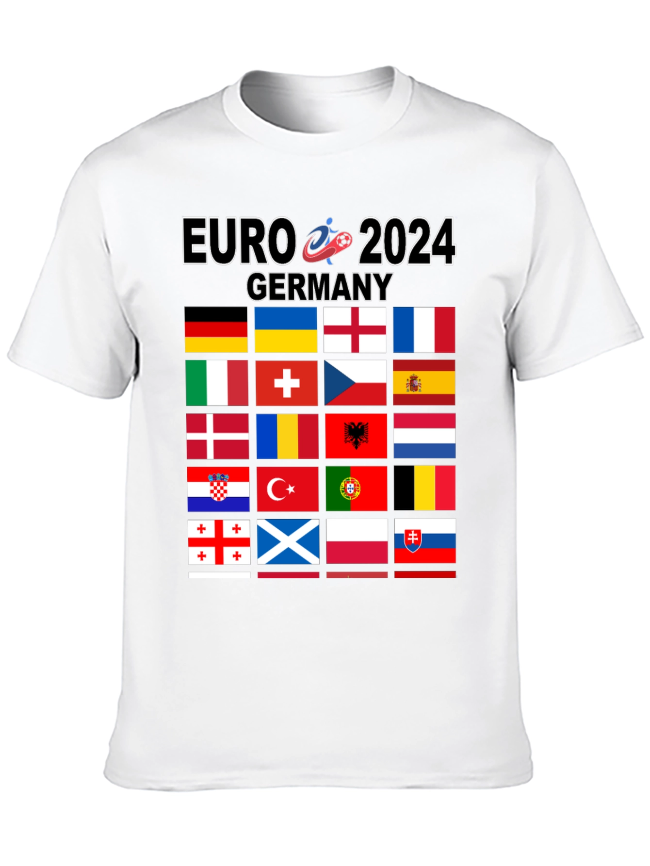 Euro 2024 Germany Flags Graphic T-Shirt