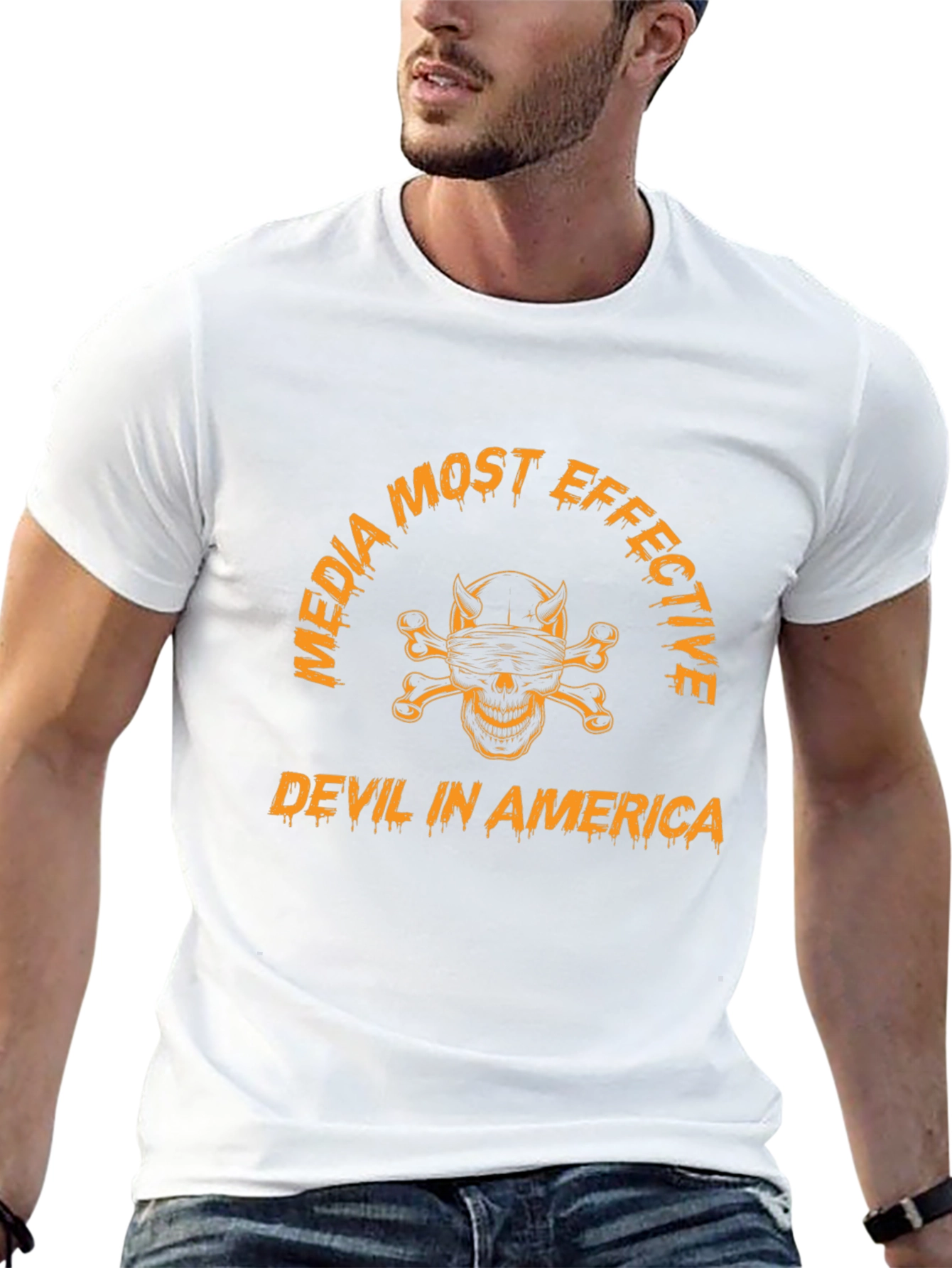 Media Most Effective Devil In America Black T-Shirt