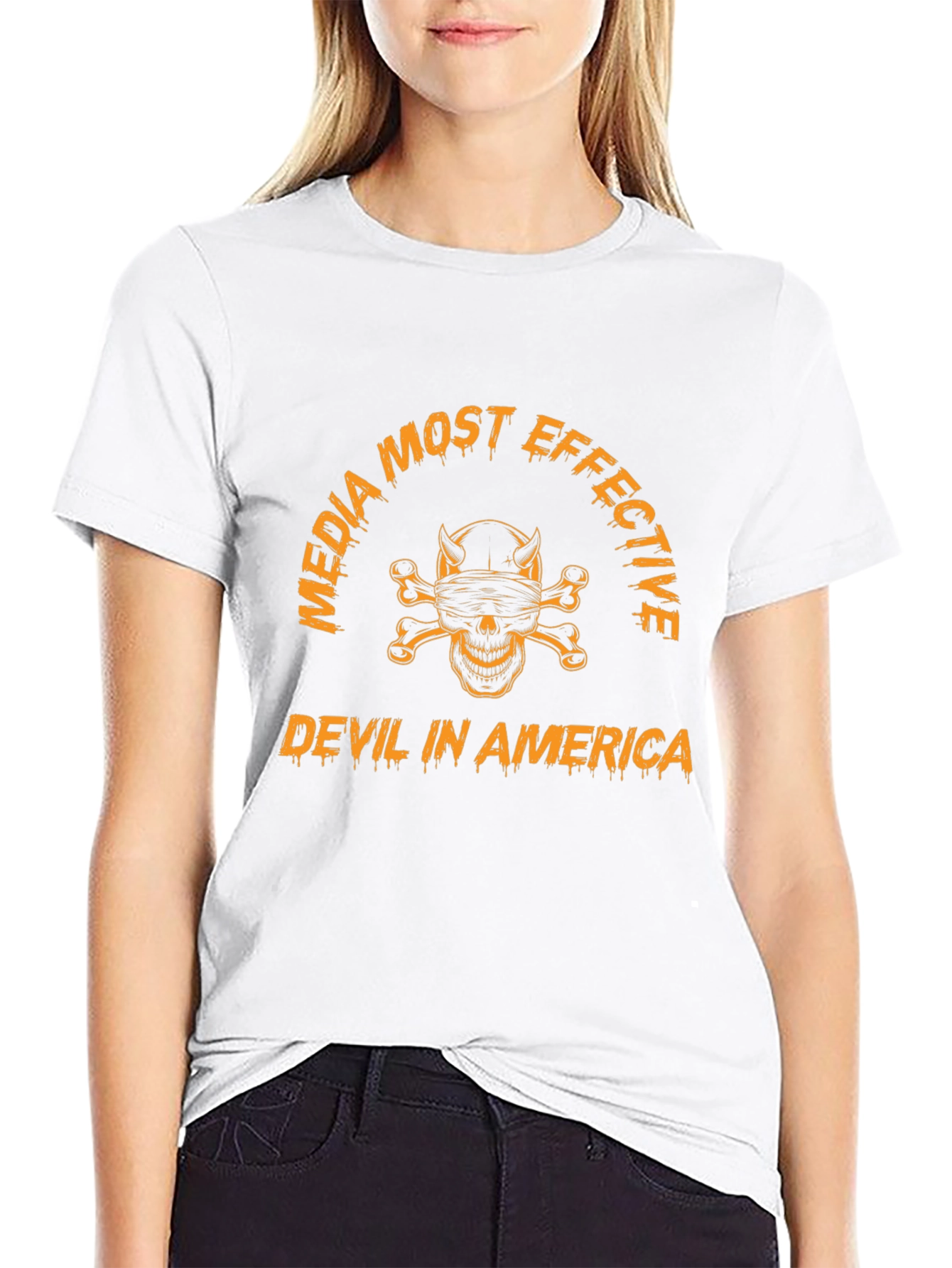 Media Most Effective Devil In America Black T-Shirt