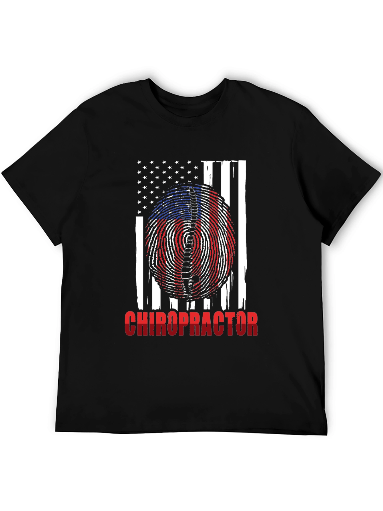 Chiropractor American Flag Patriotic T-Shirt