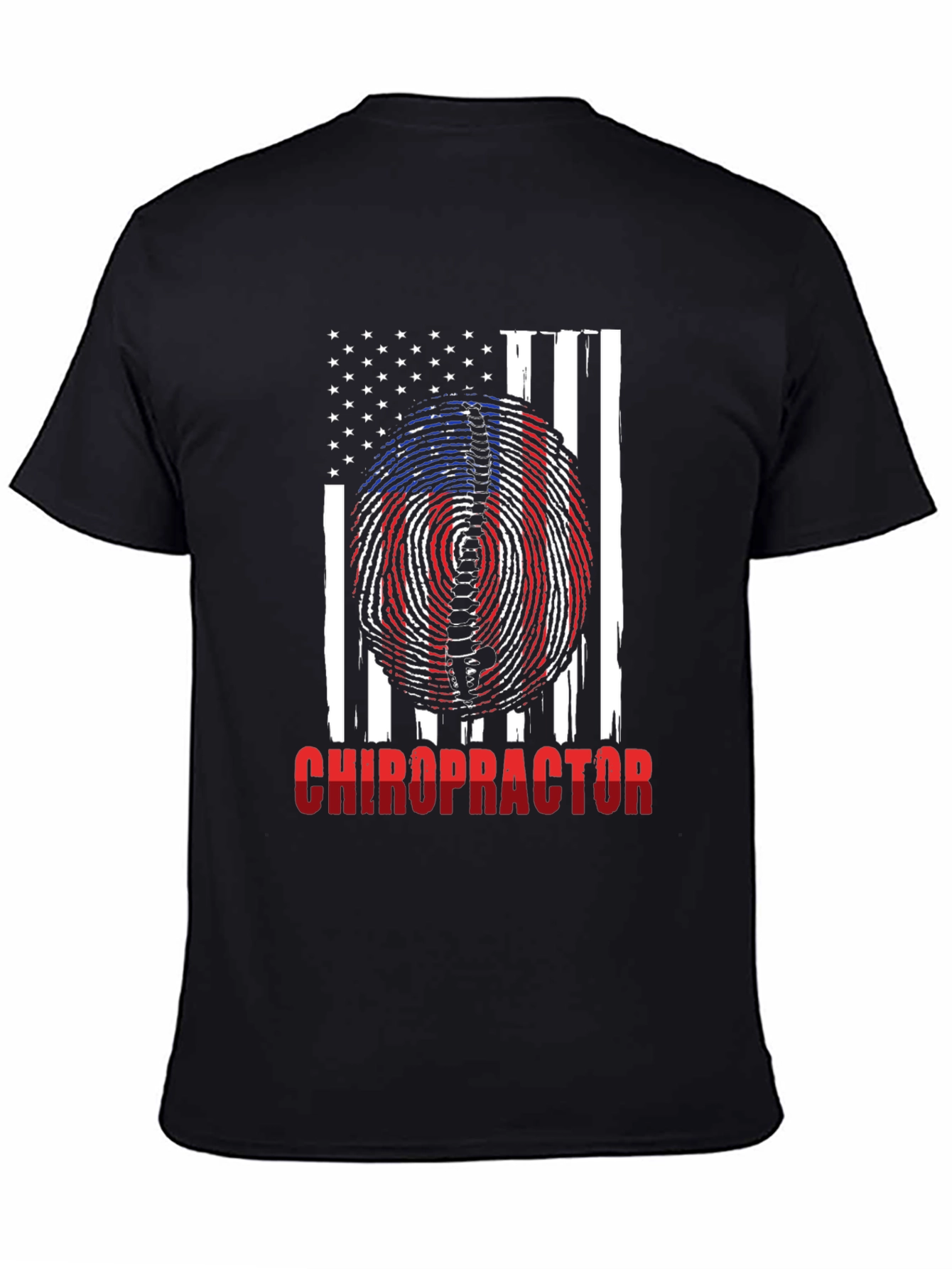 Chiropractor American Flag Patriotic T-Shirt