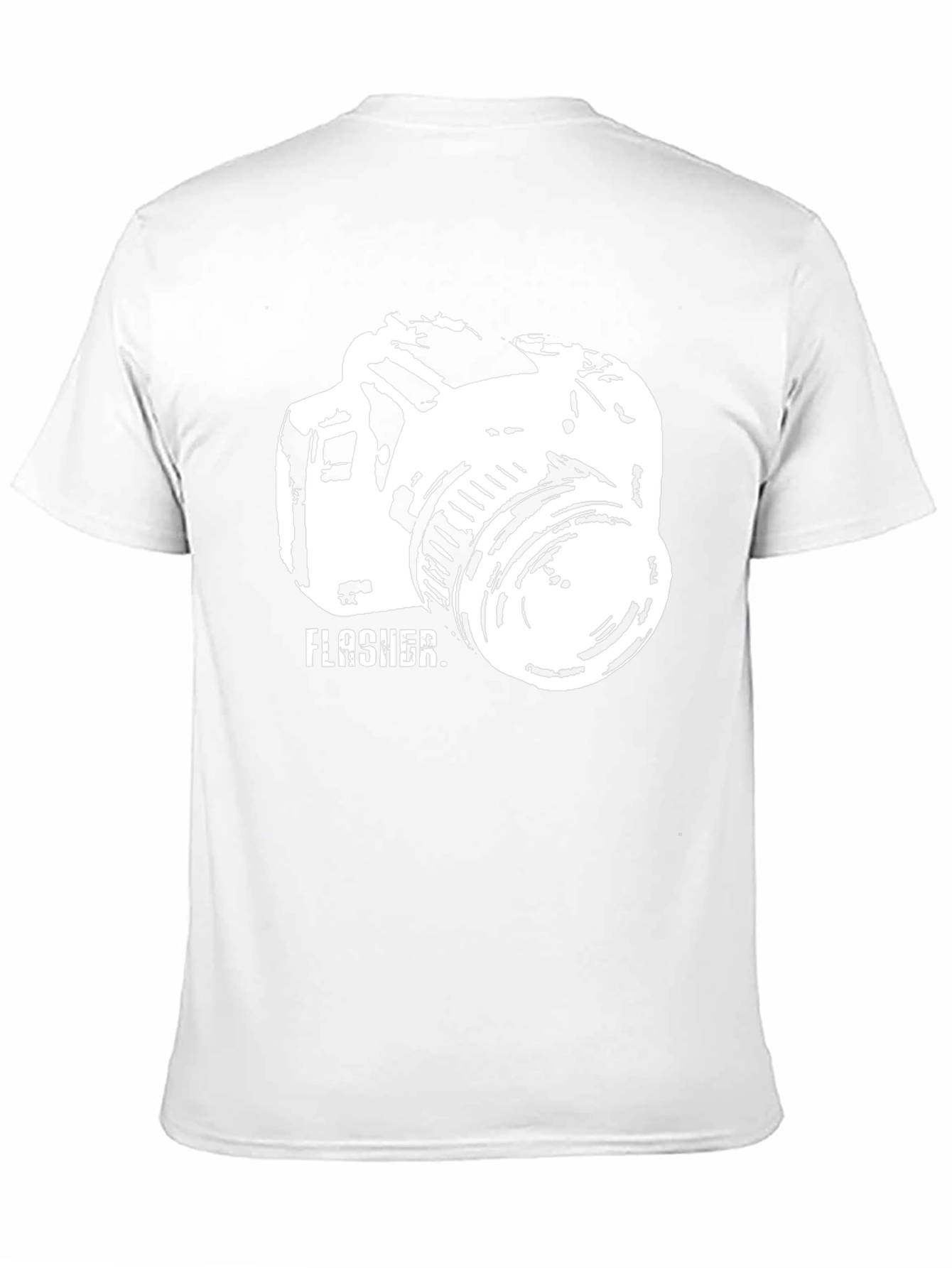 Flasher Camera Graphic Tee - Black Crew Neck T-Shirt