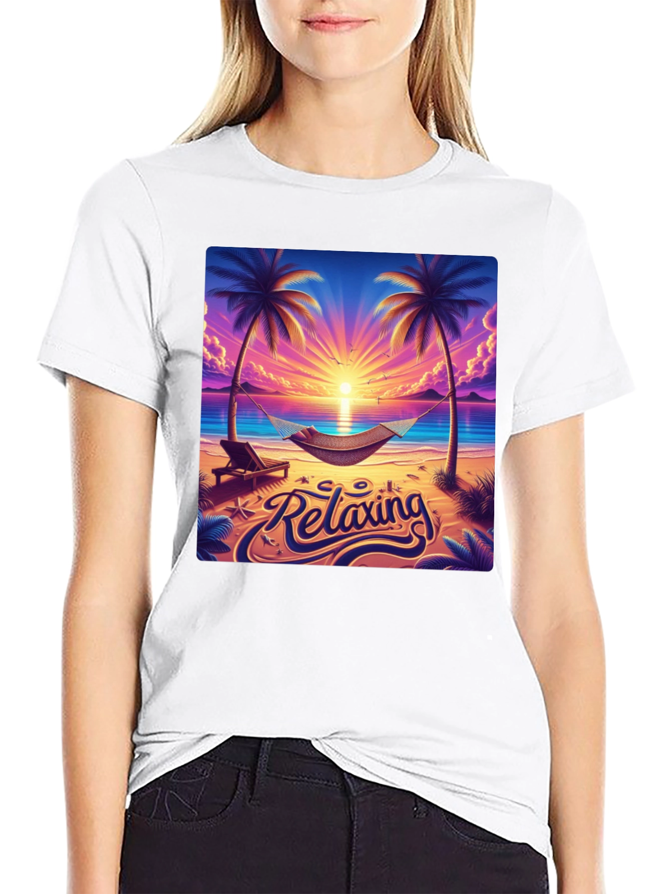 Relaxing Beach Sunset T-Shirt