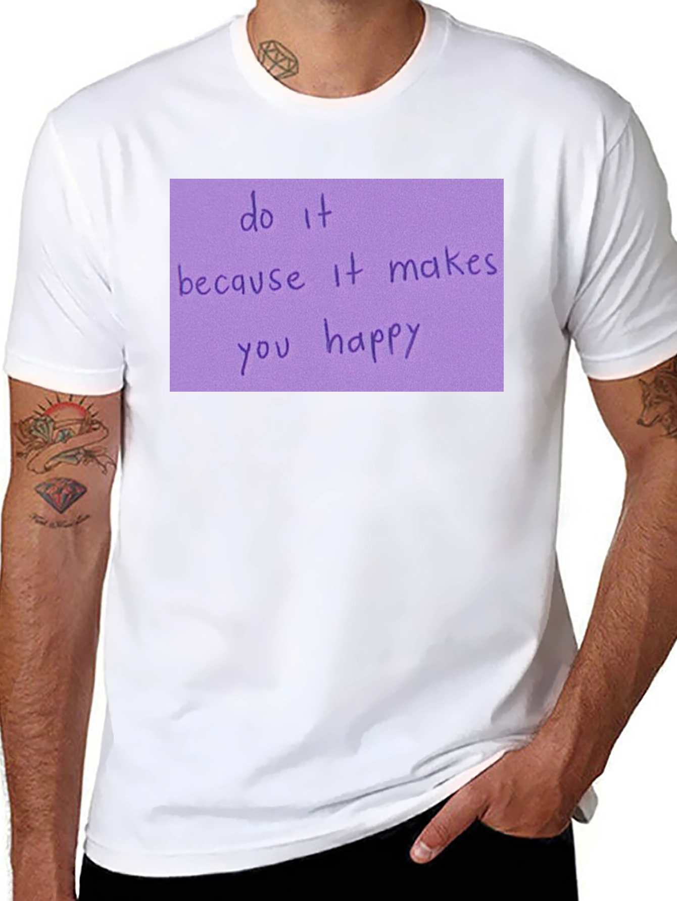 Motivational Quote Black T-Shirt