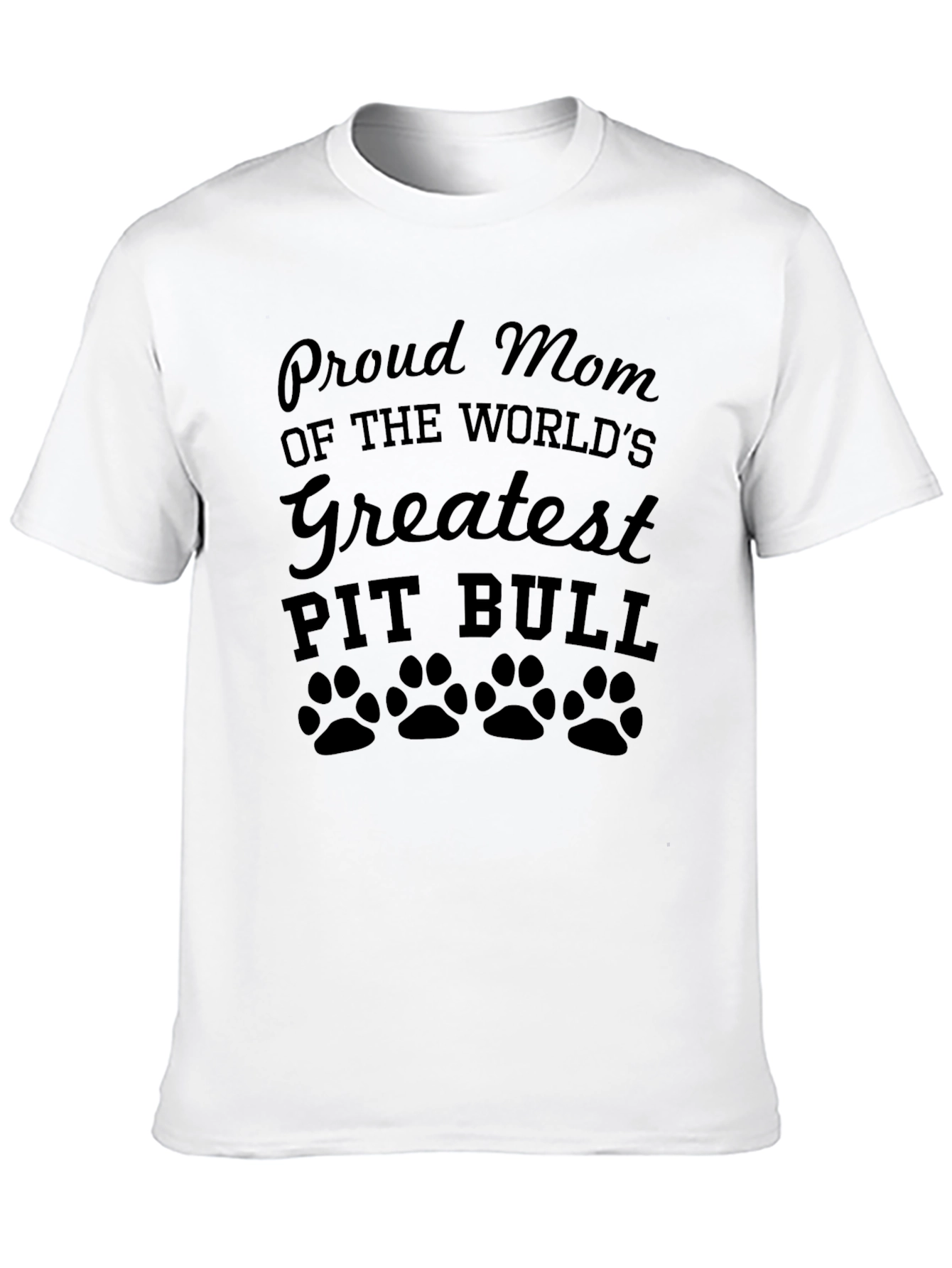 Proud Pit Bull Mom Graphic Tee