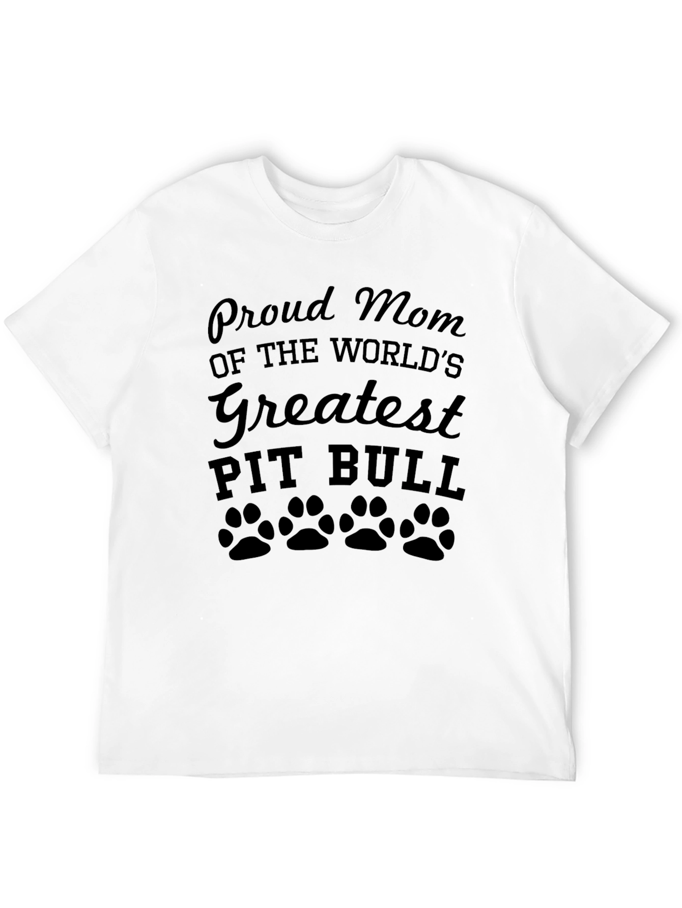 Proud Pit Bull Mom Graphic Tee