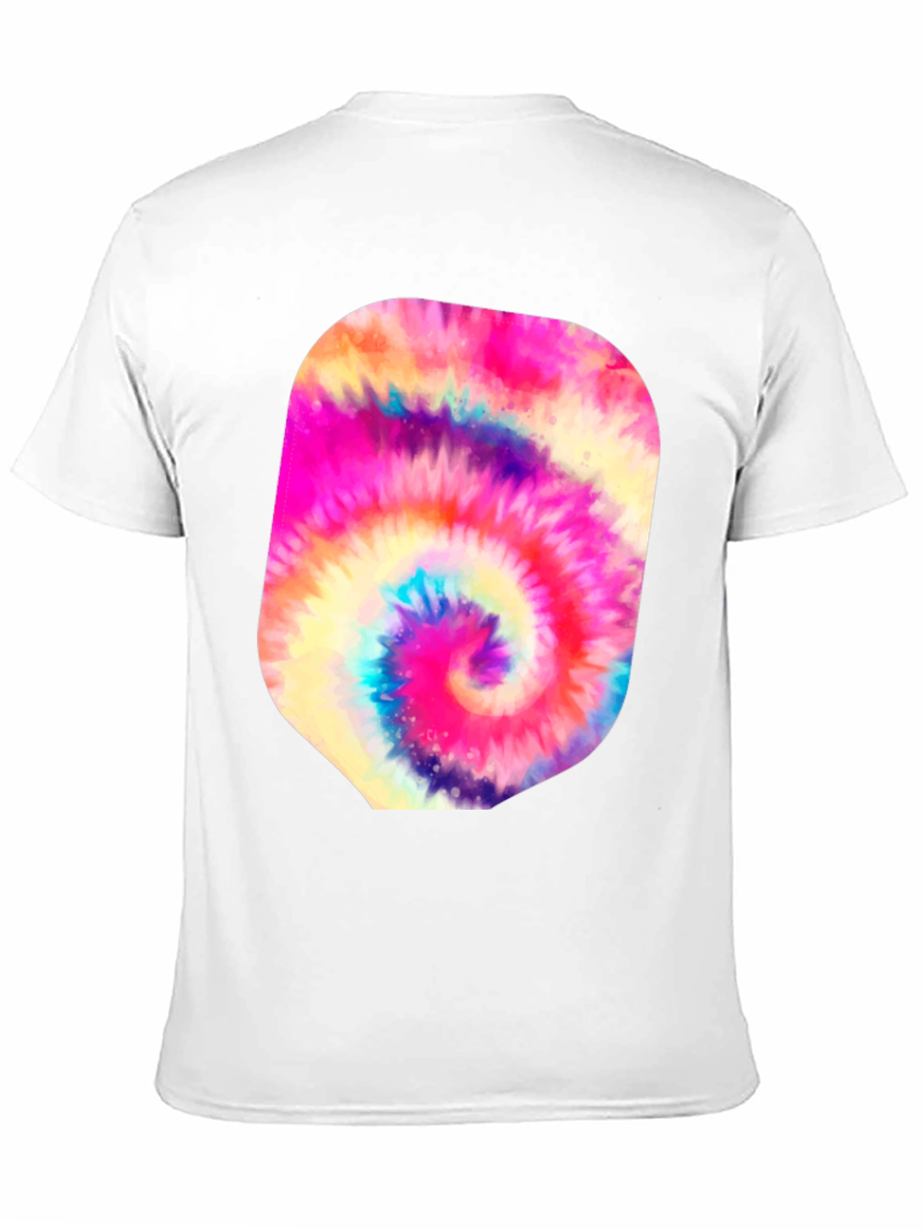 Psychedelic Tie-Dye Graphic Black T-Shirt