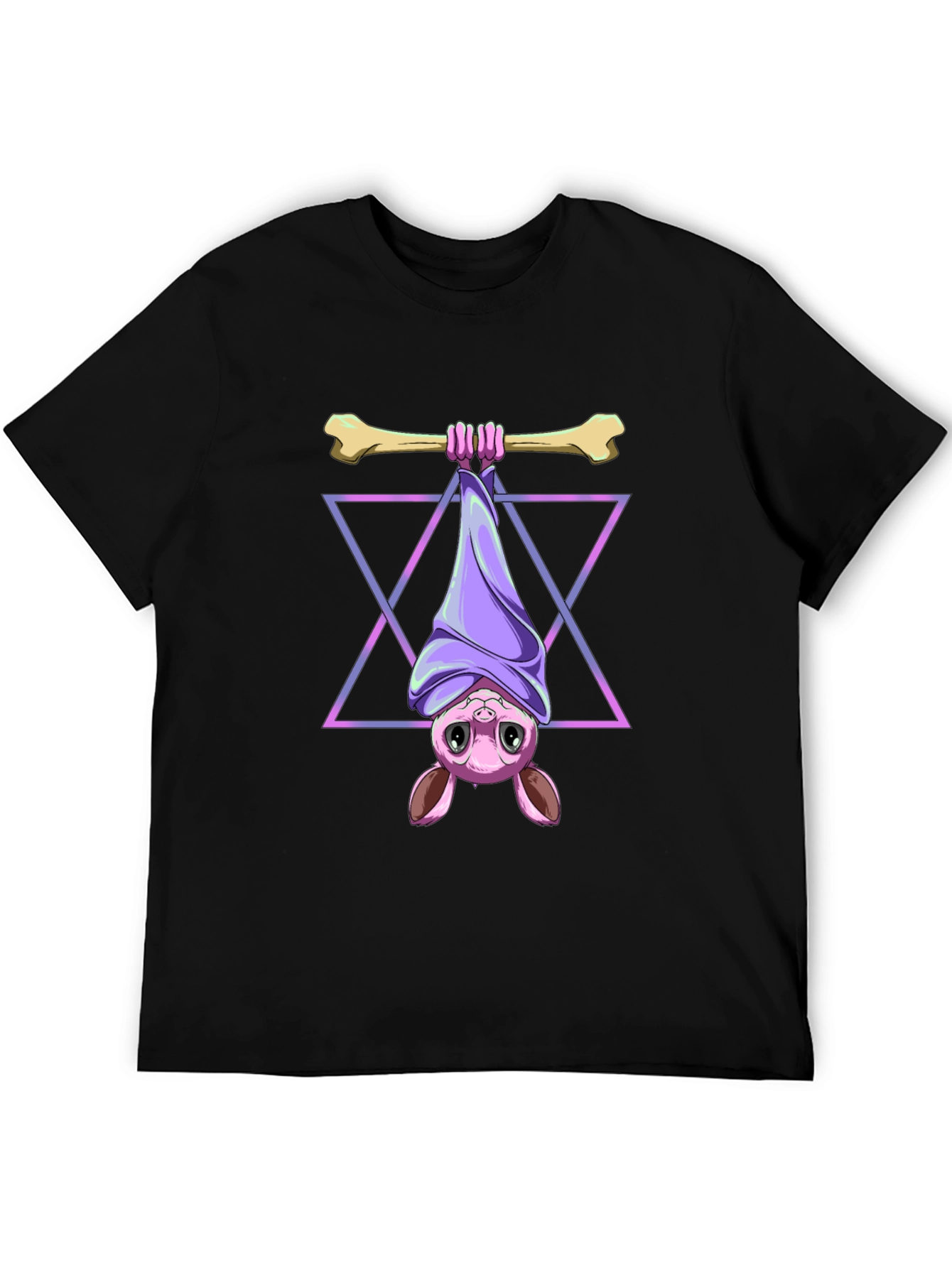 Bat Hanging Bone T-Shirt - Cool Graphic Tee