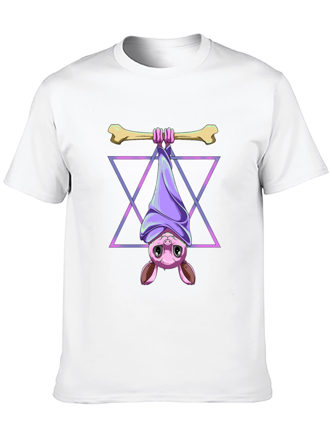 Bat Hanging Bone T-Shirt - Cool Graphic Tee