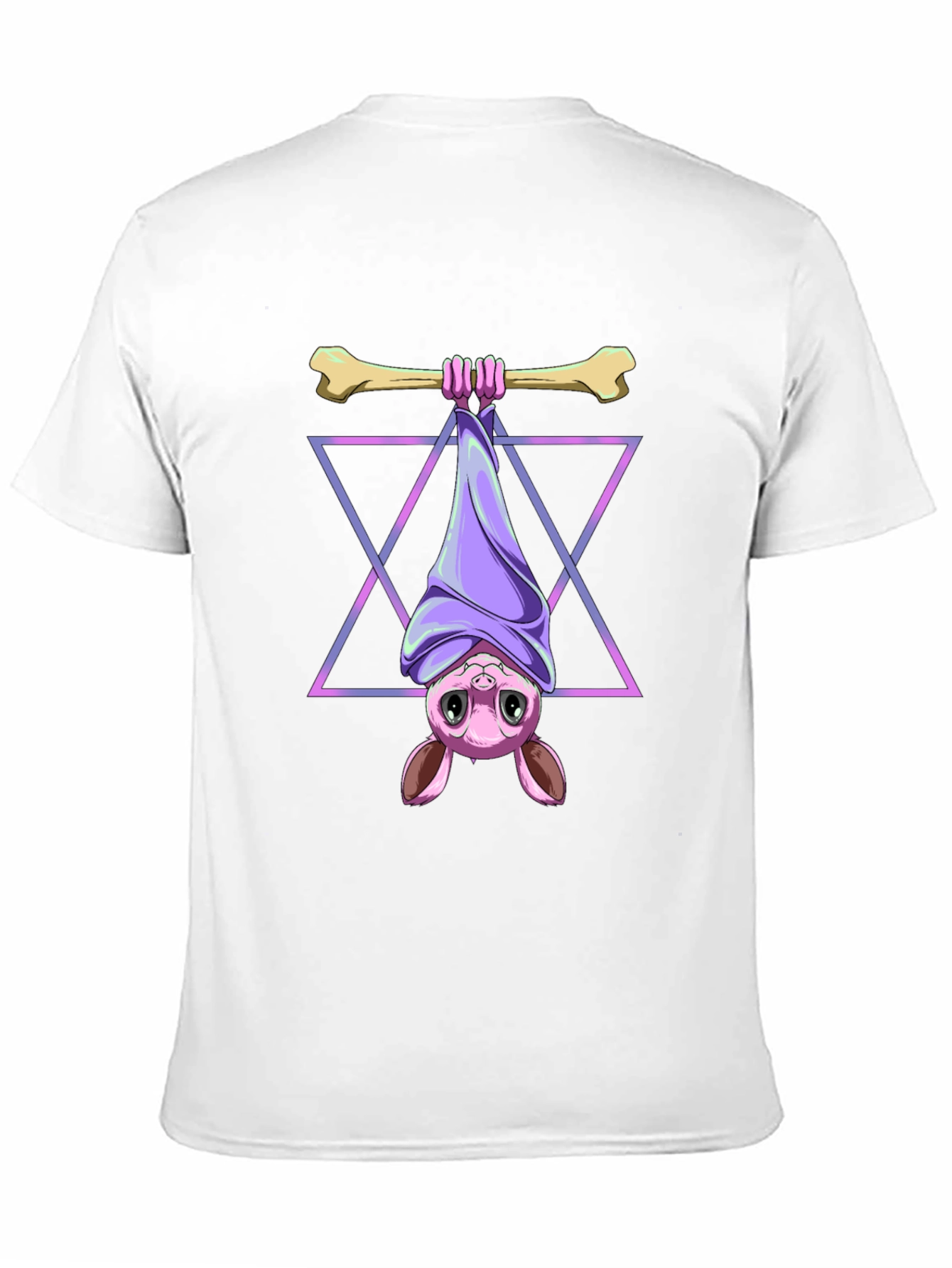 Bat Hanging Bone T-Shirt - Cool Graphic Tee