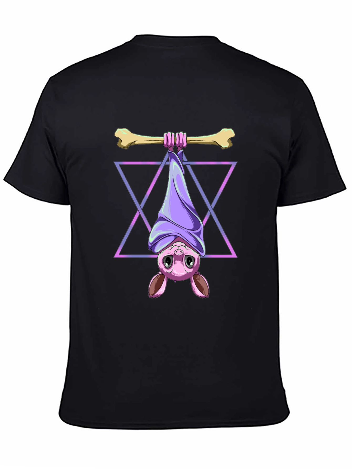 Bat Hanging Bone T-Shirt - Cool Graphic Tee