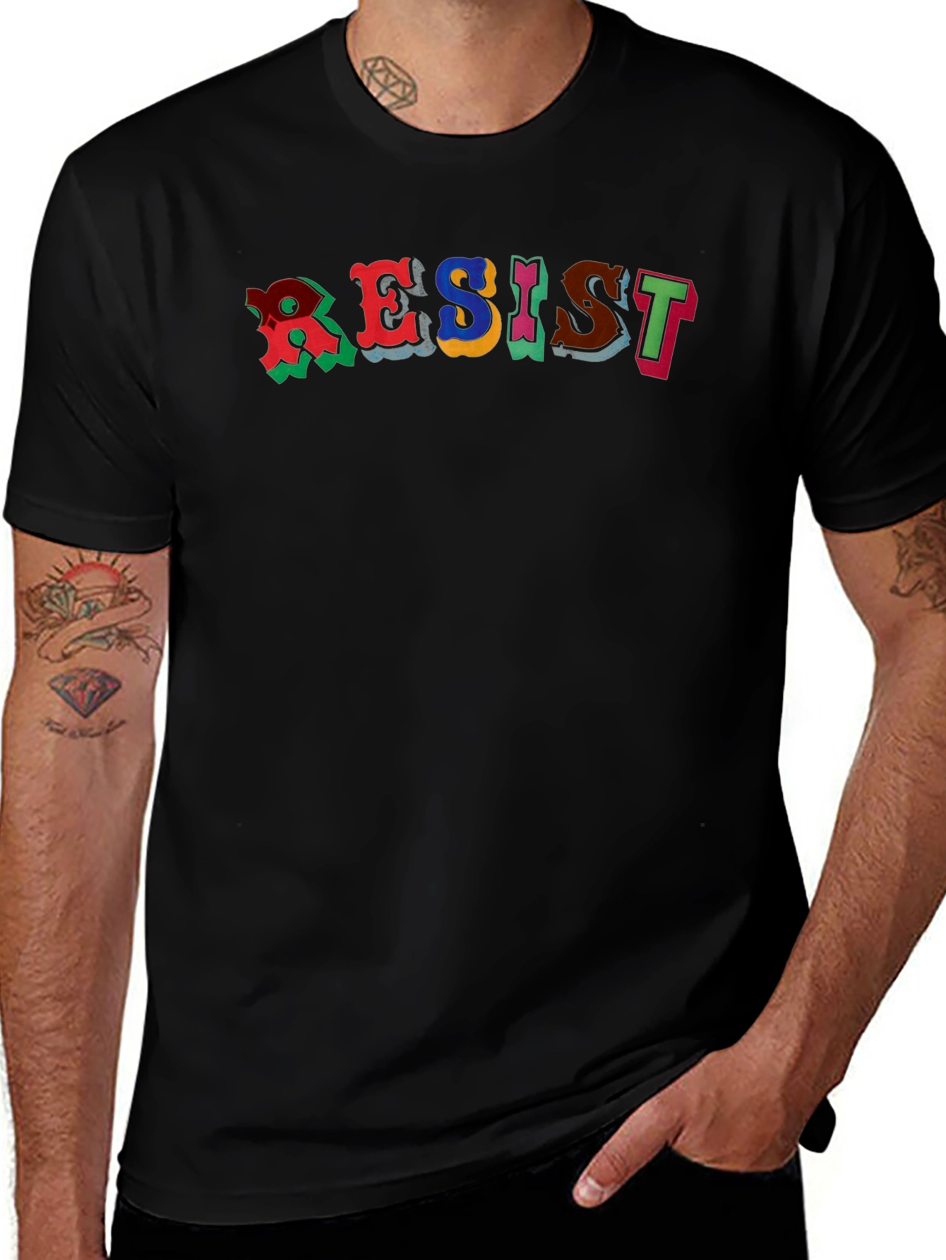 Resist Graphic Tee - Bold Statement T-Shirt