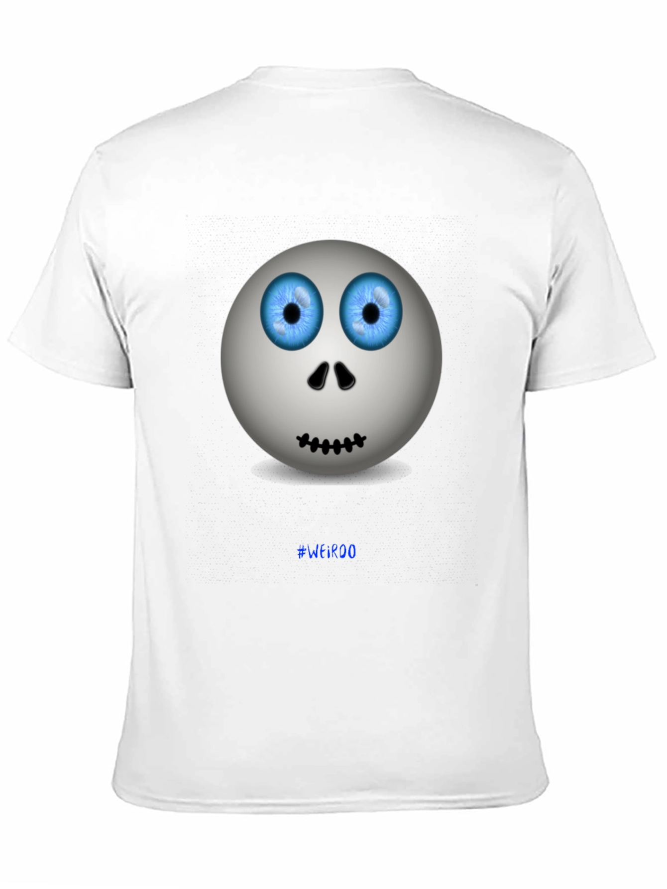 Mens Graphic Tee - Spooky Eyed Emoji