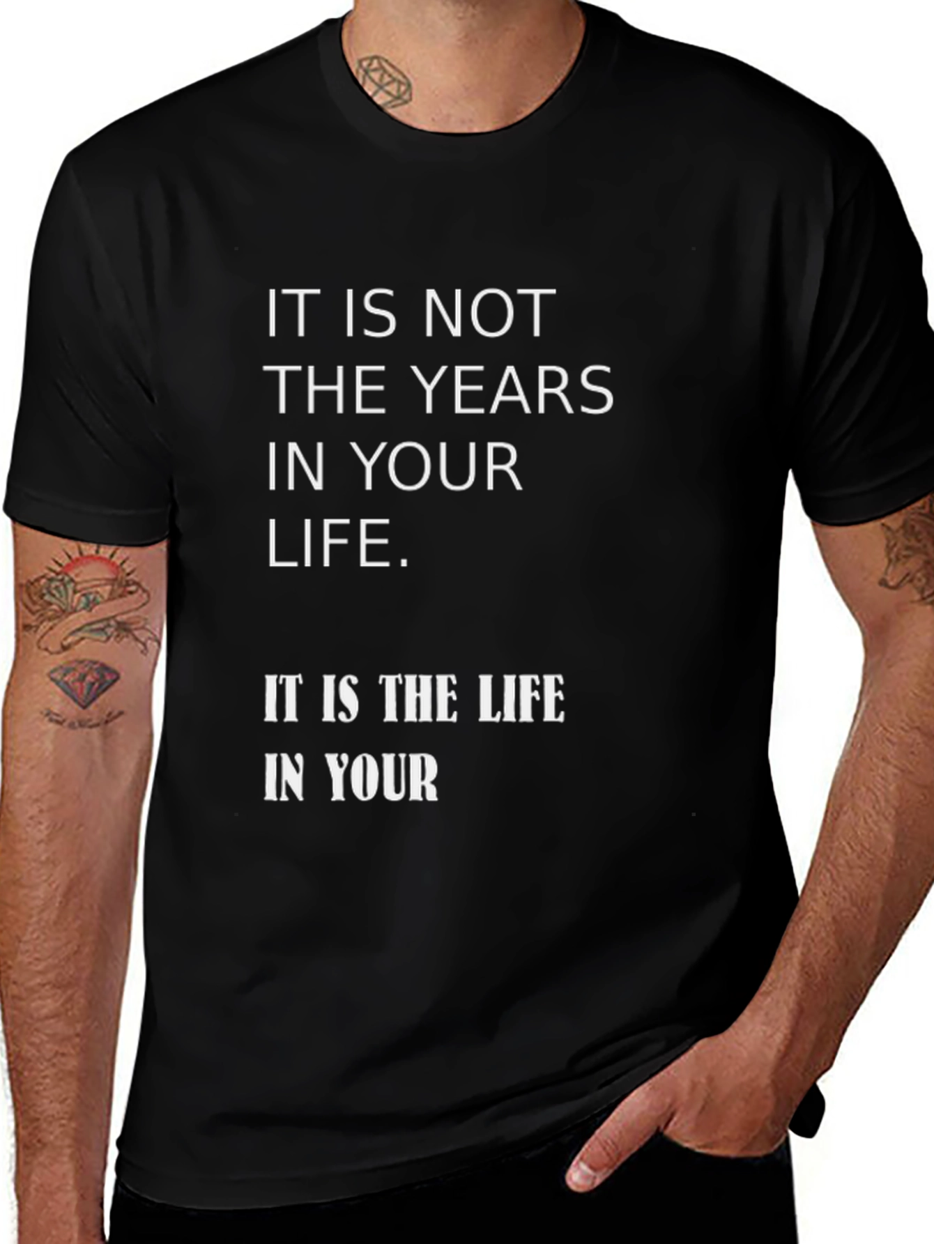 Meaningful Life Quote Graphic T-Shirt