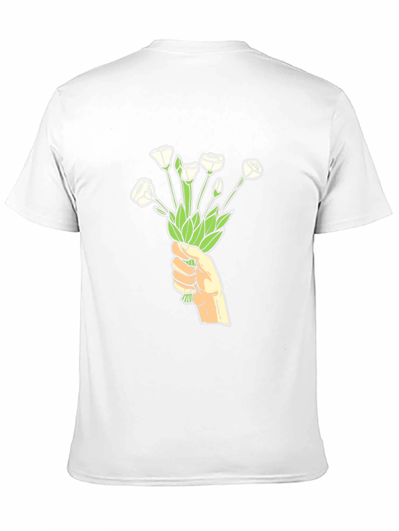 Floral Hand T-Shirt - Black