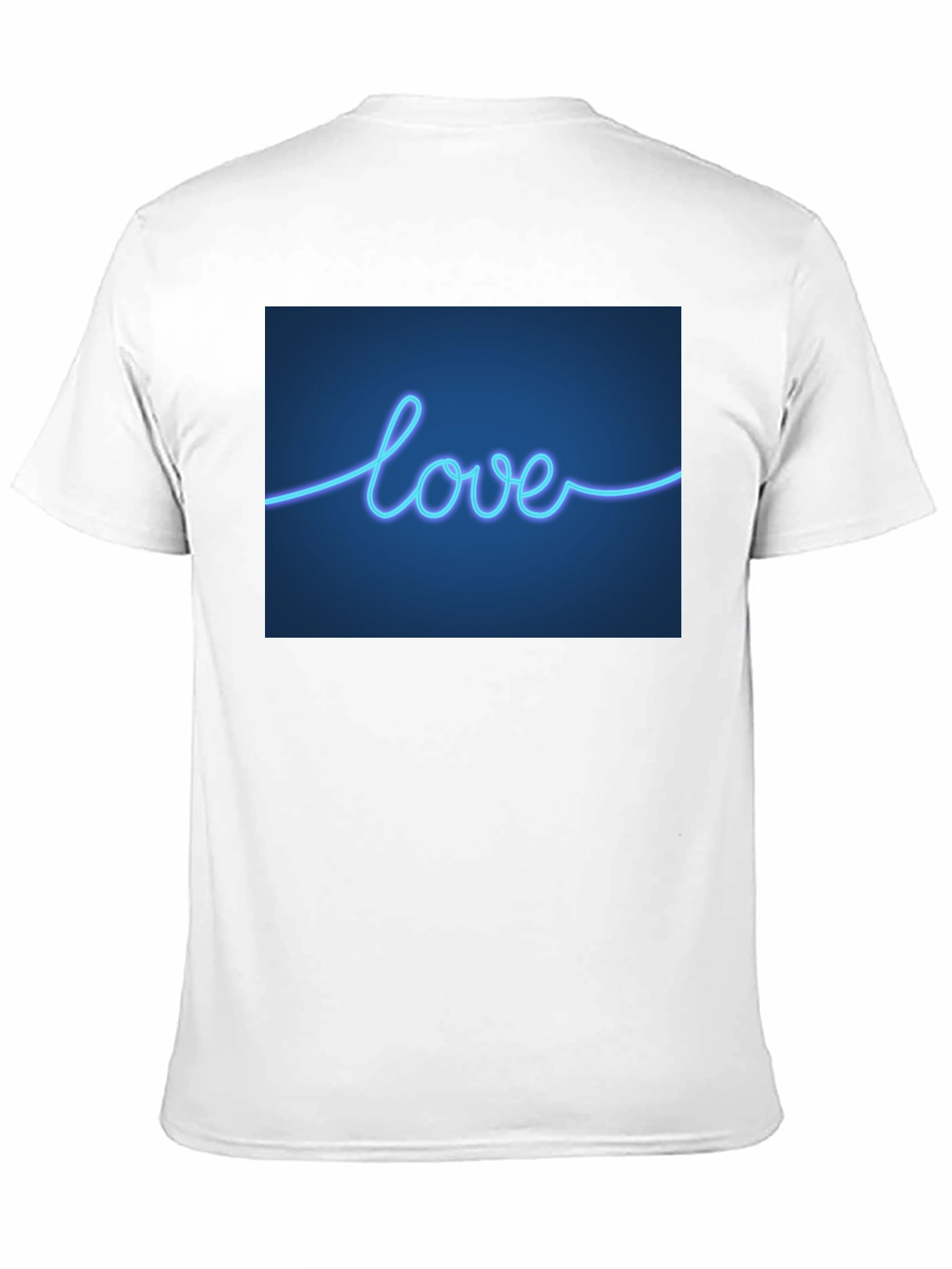 Neon Love T-Shirt - Sleek Black Tee