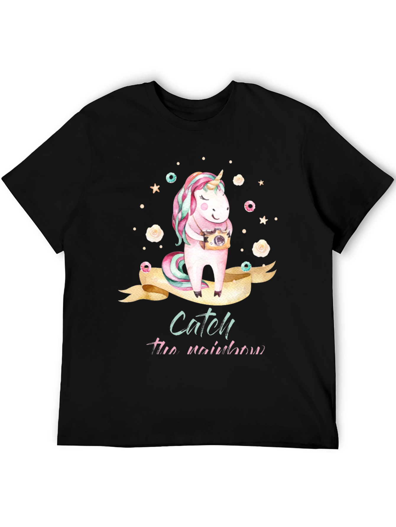 Unicorn Catch the Rainbow Graphic T-Shirt