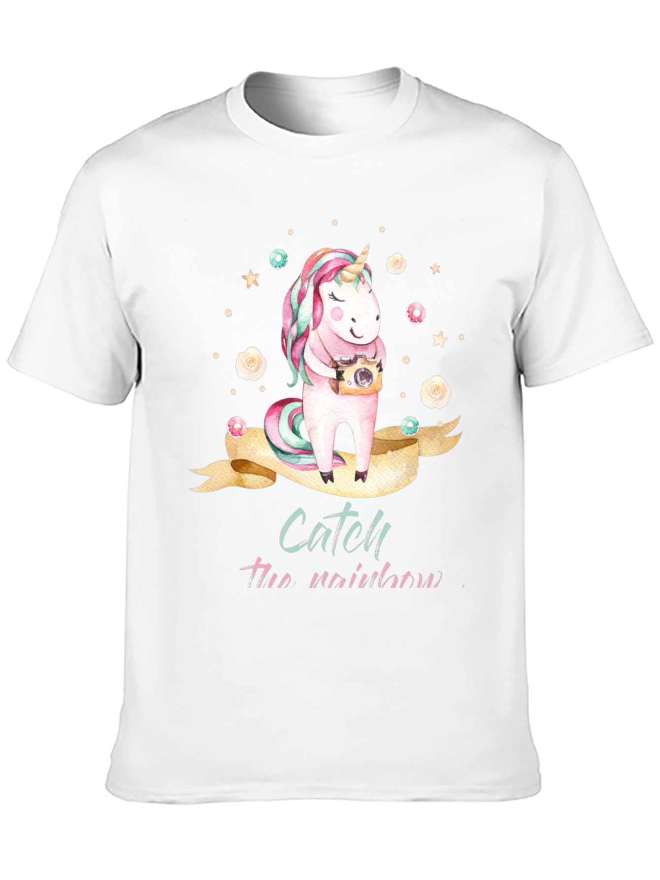 Unicorn Catch the Rainbow Graphic T-Shirt