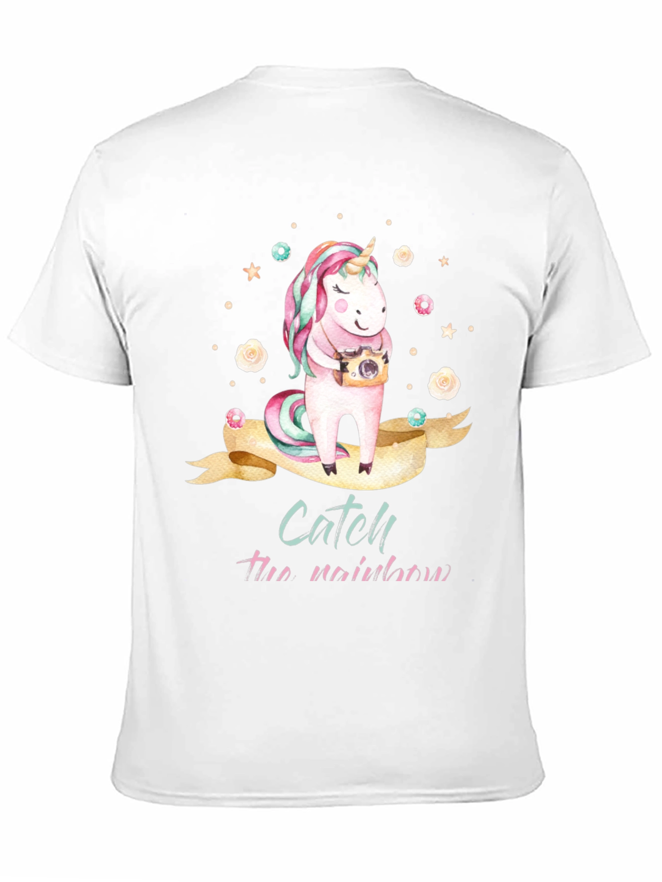 Unicorn Catch the Rainbow Graphic T-Shirt