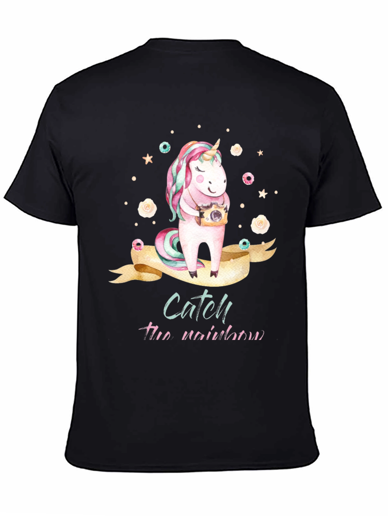 Unicorn Catch the Rainbow Graphic T-Shirt