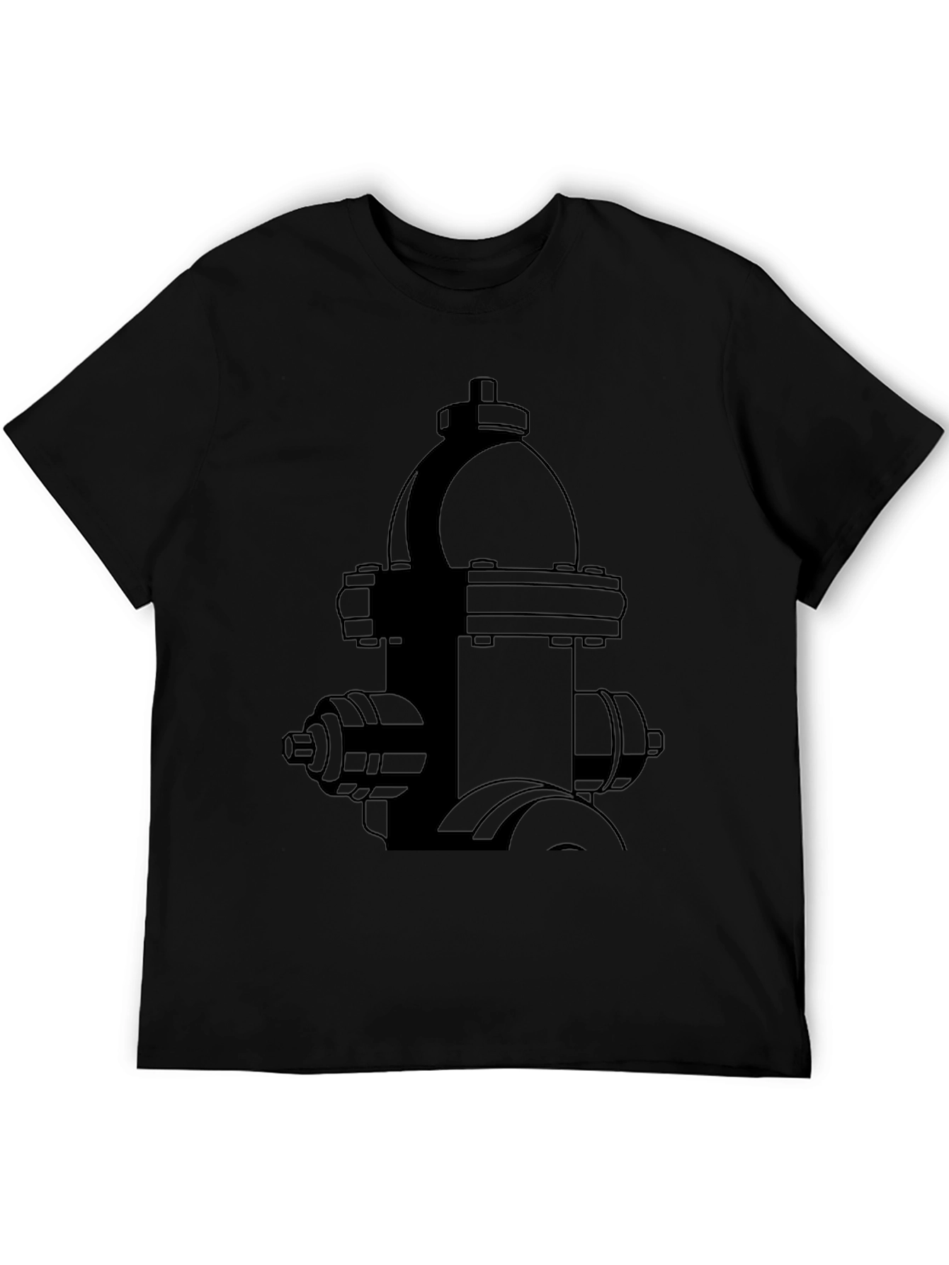 Hydrant Graphic Black Tee - Urban Style
