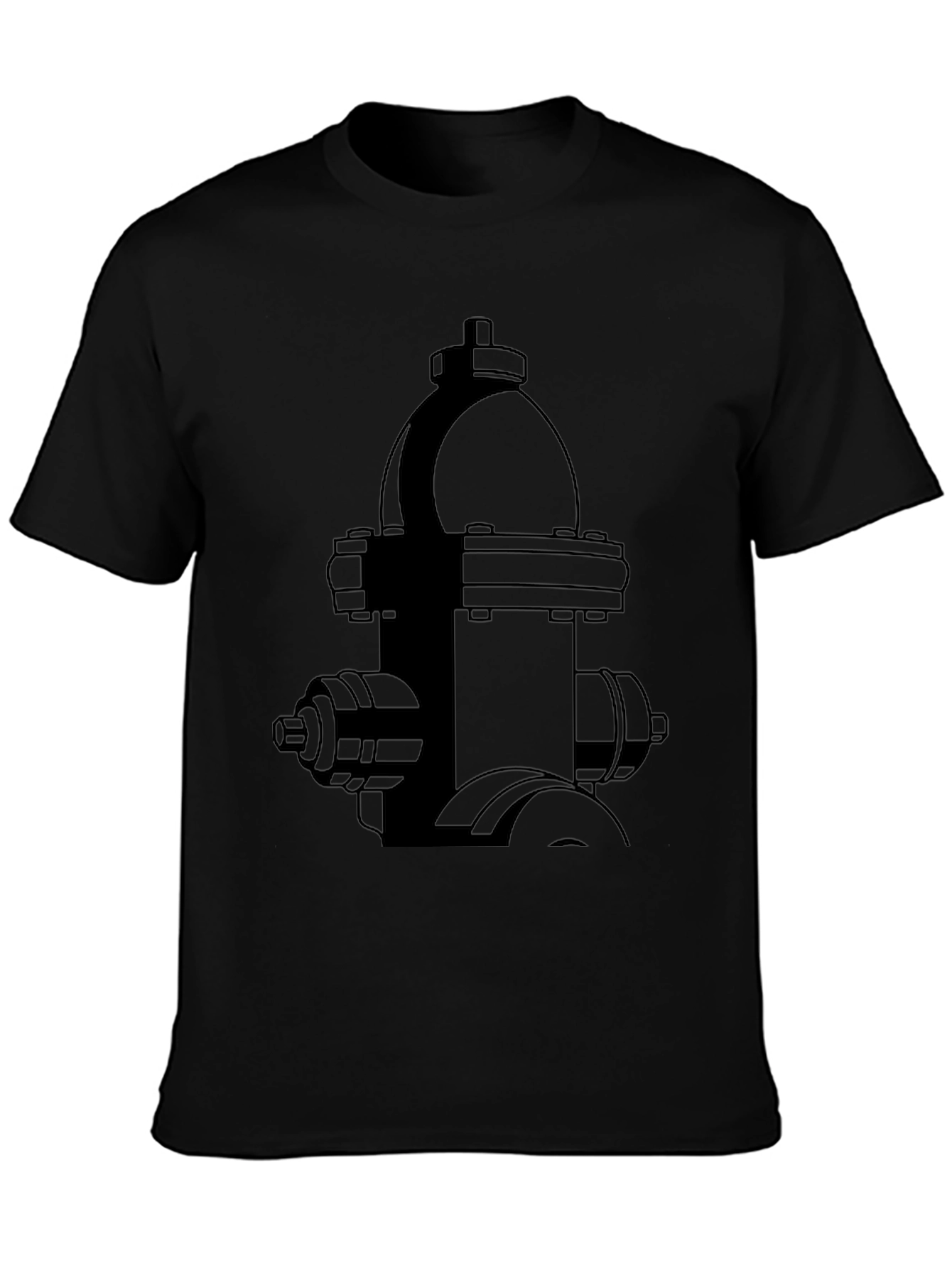 Hydrant Graphic Black Tee - Urban Style