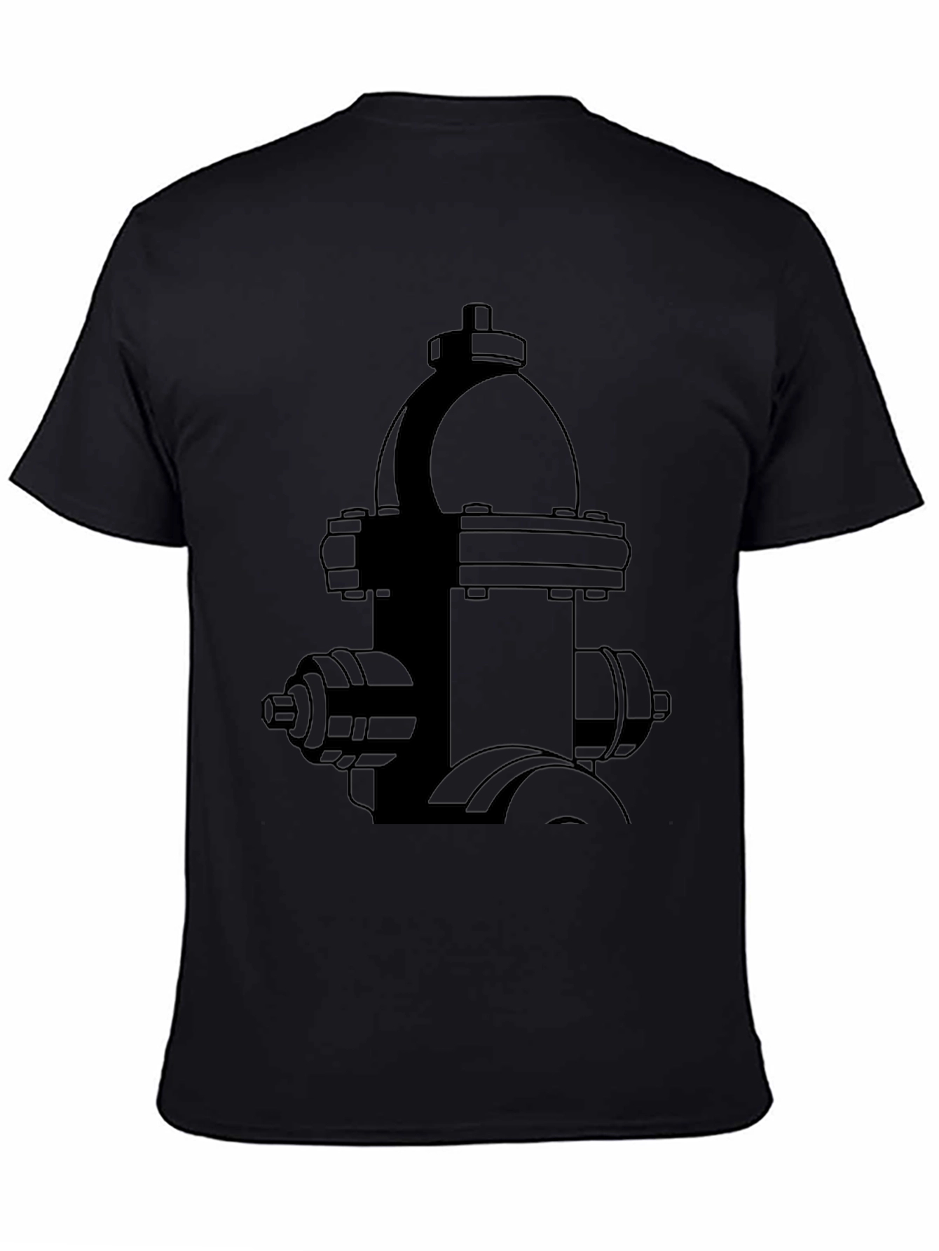 Hydrant Graphic Black Tee - Urban Style