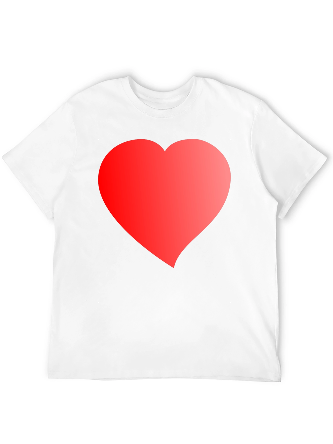 Heart Graphic Tee - Black Cotton Blend