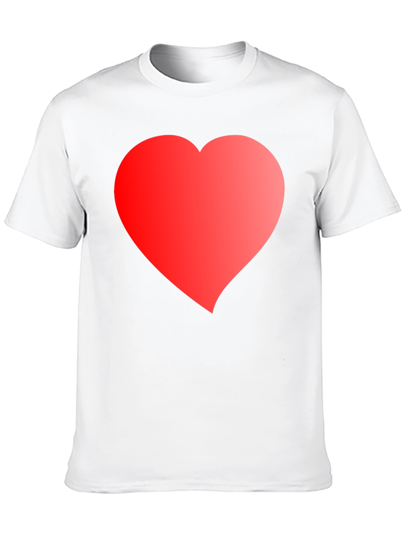 Heart Graphic Tee - Black Cotton Blend