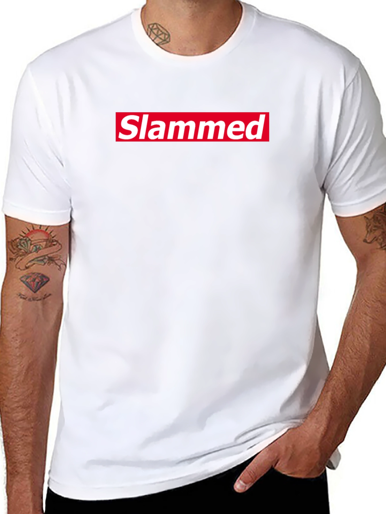 Slammed Tee - Red Box Logo Style