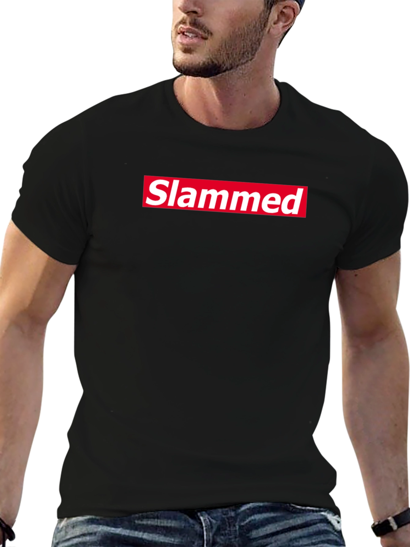 Slammed Tee - Red Box Logo Style