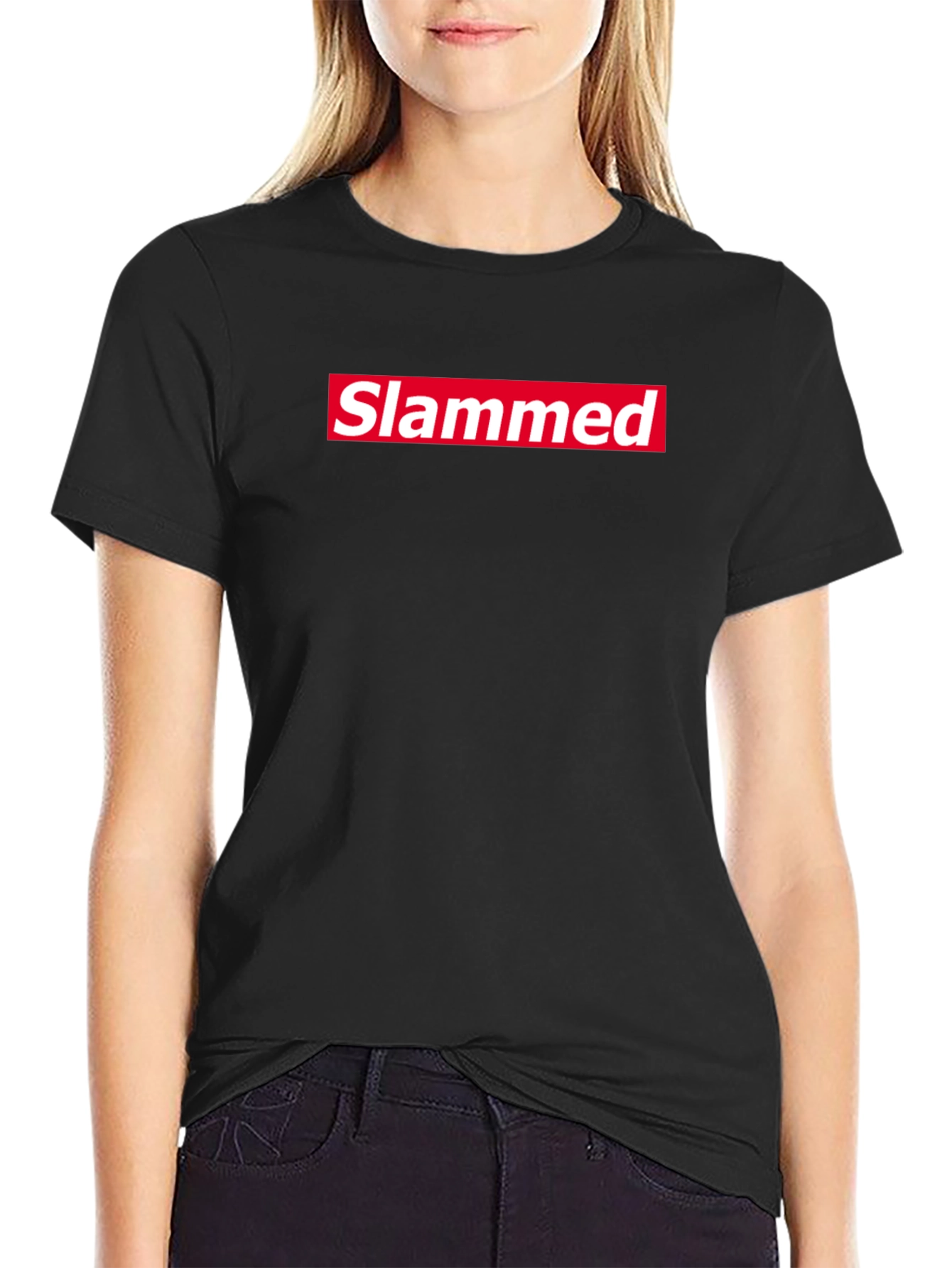 Slammed Tee - Red Box Logo Style