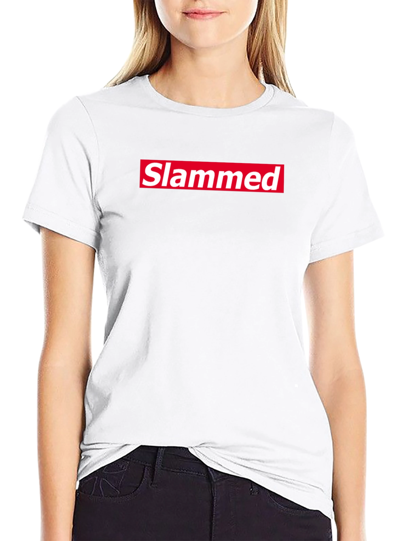 Slammed Tee - Red Box Logo Style