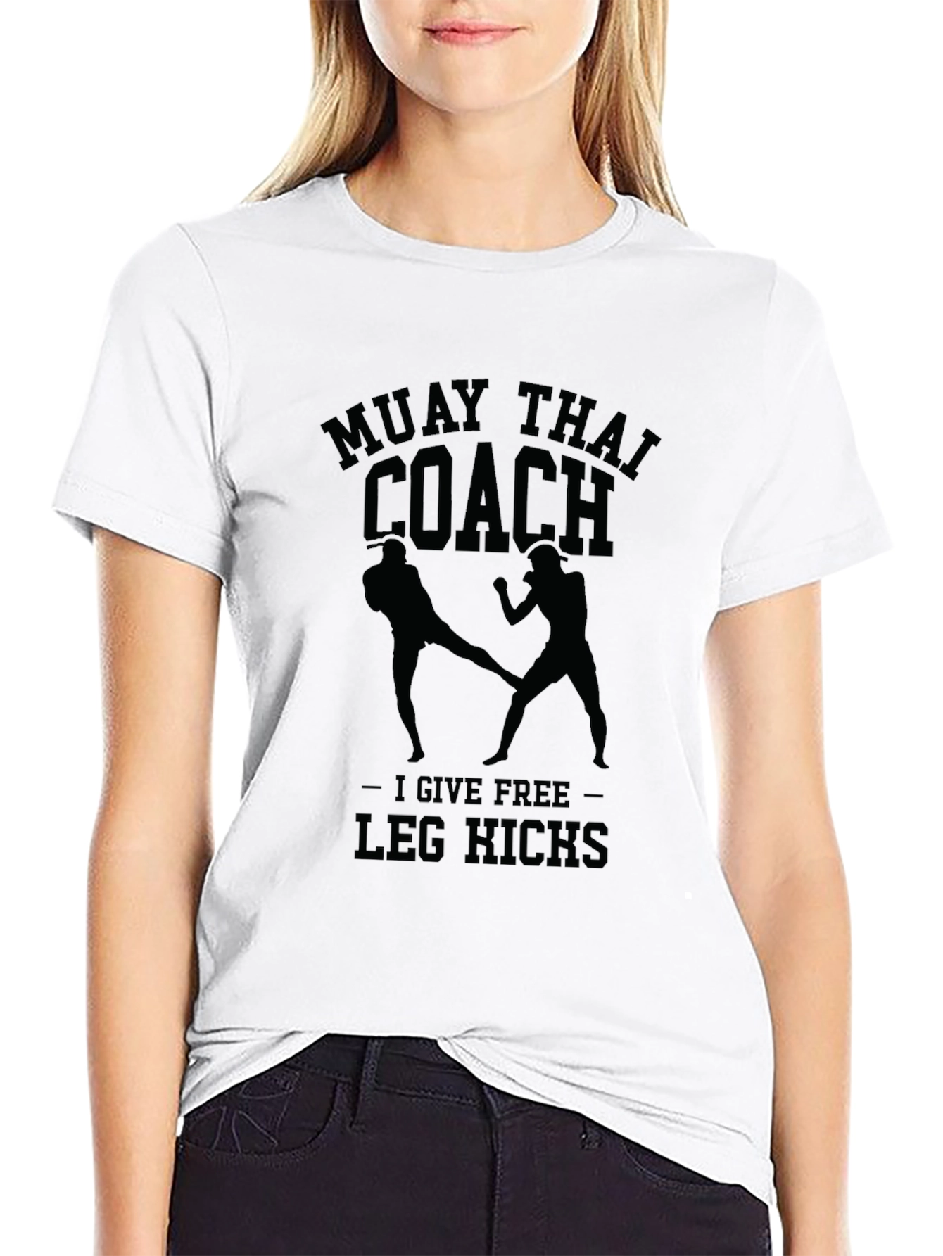 Muay Thai Coach T-Shirt - Free Leg Kicks!