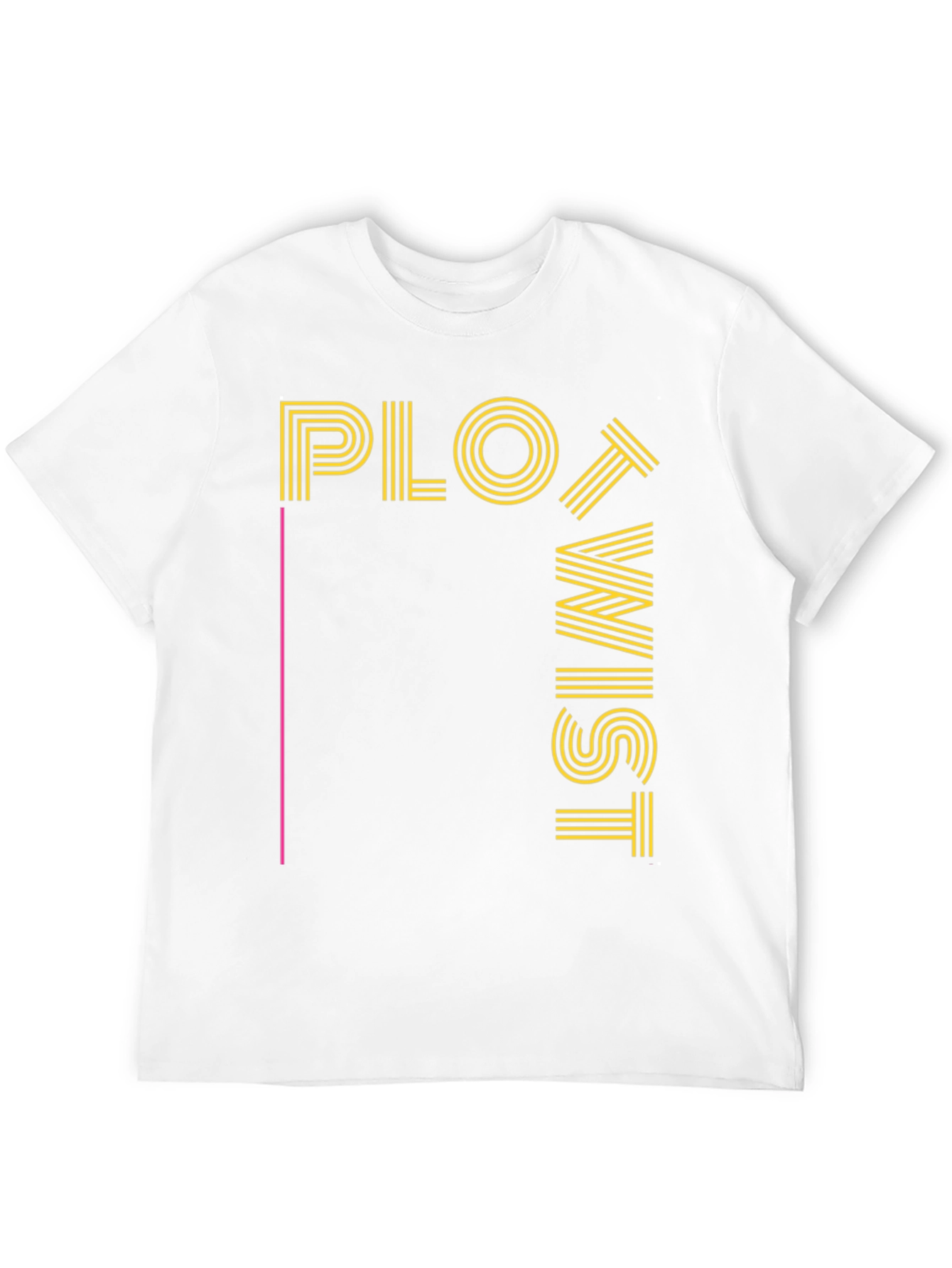 Plot Twist Graphic Tee - Black Crew Neck