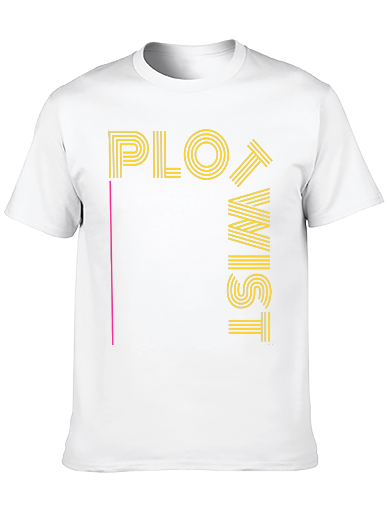 Plot Twist Graphic Tee - Black Crew Neck