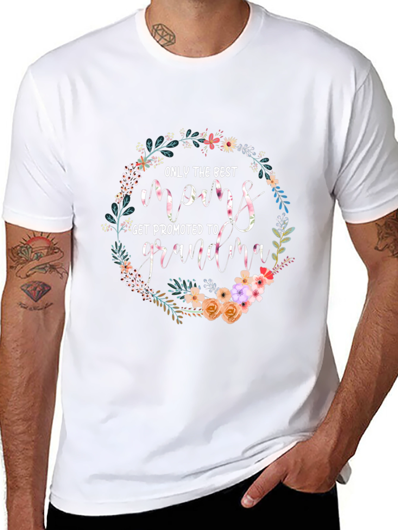 Best Moms Get Promoted to Grandma T-Shirt