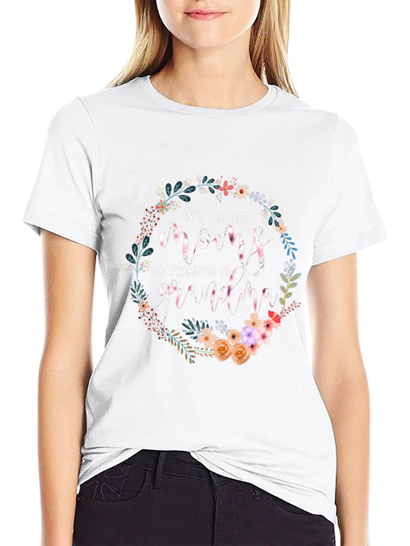 Best Moms Get Promoted to Grandma T-Shirt