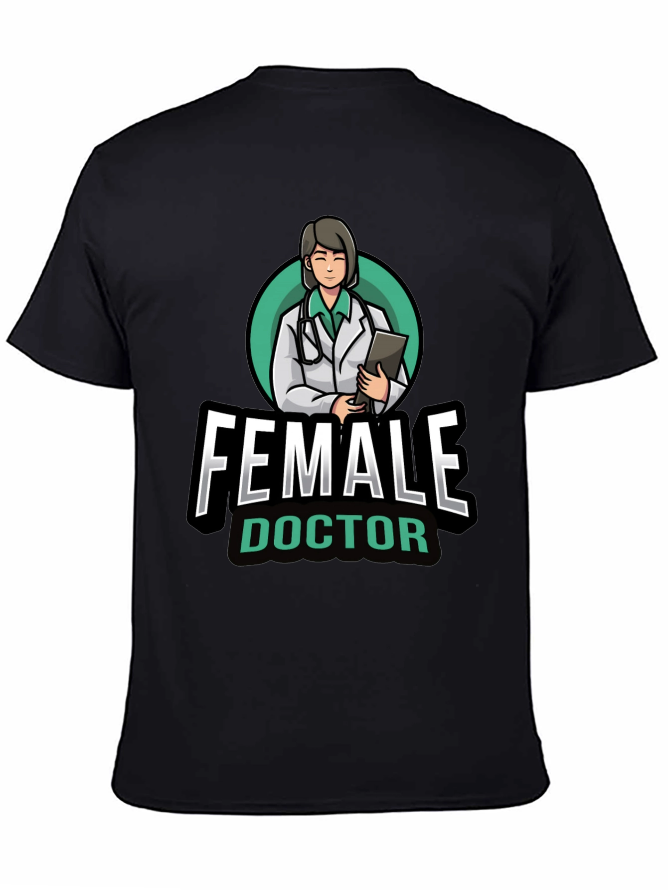 Female Doctor Graphic T-Shirt - Novelty Medical Apparel