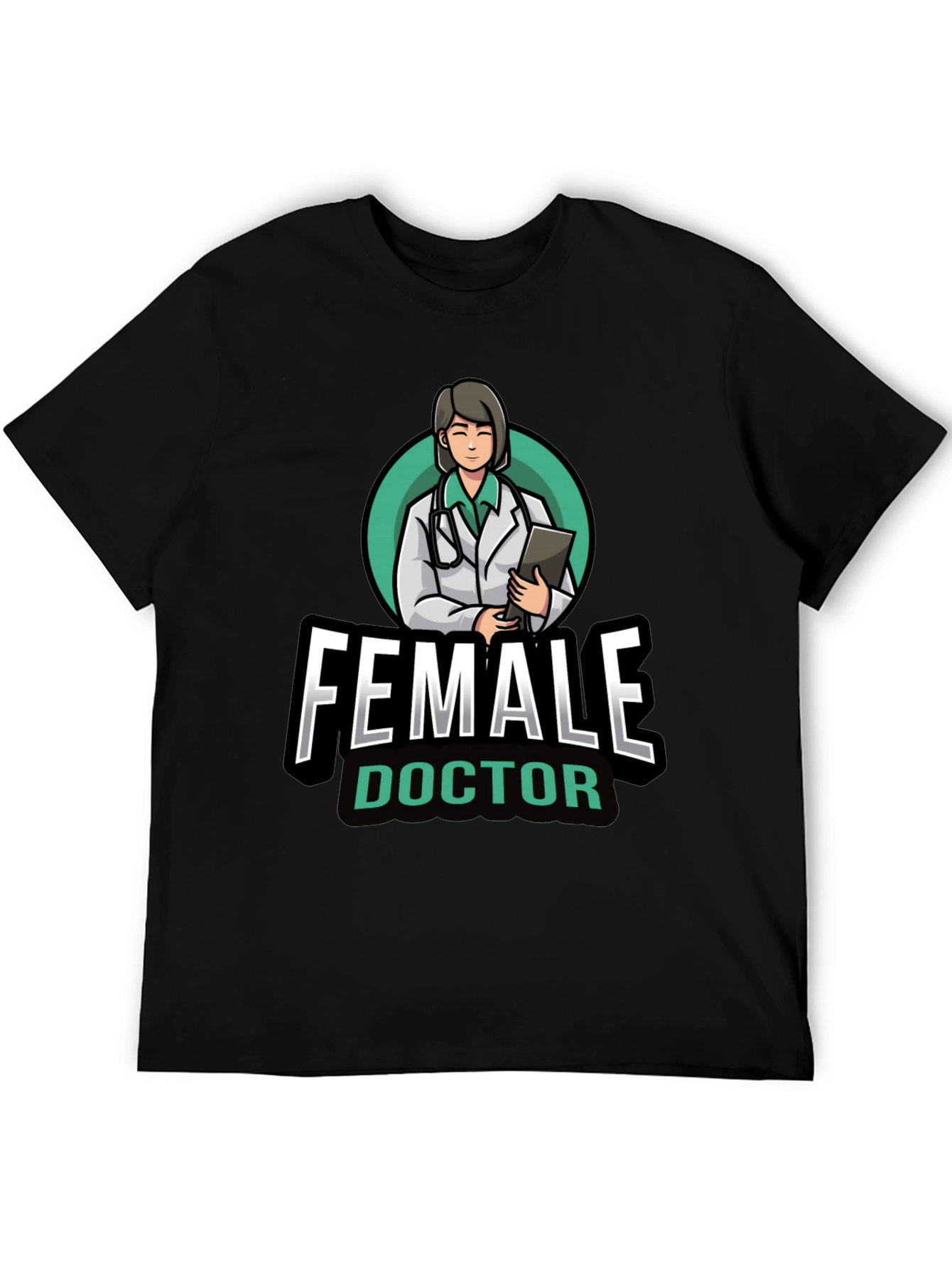 Female Doctor Graphic T-Shirt - Novelty Medical Apparel