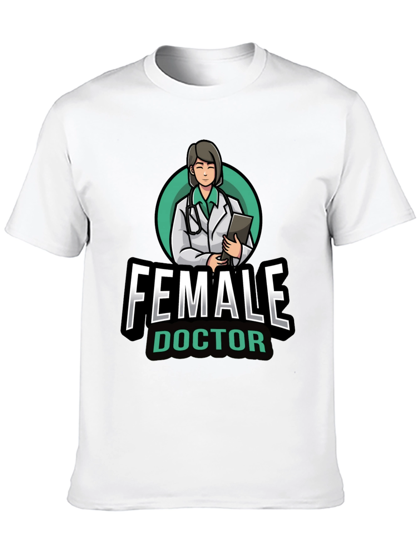 Female Doctor Graphic T-Shirt - Novelty Medical Apparel