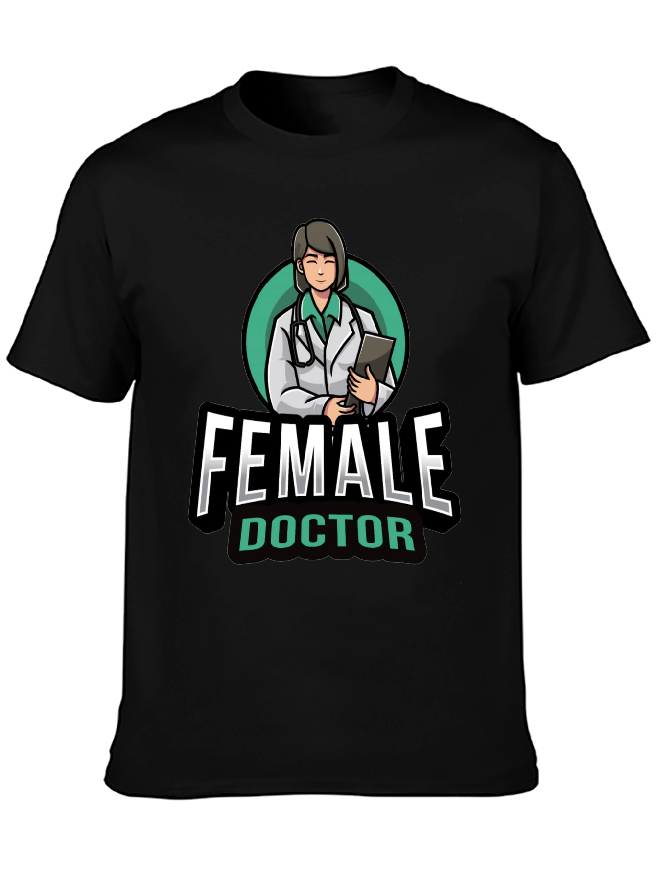 Female Doctor Graphic T-Shirt - Novelty Medical Apparel