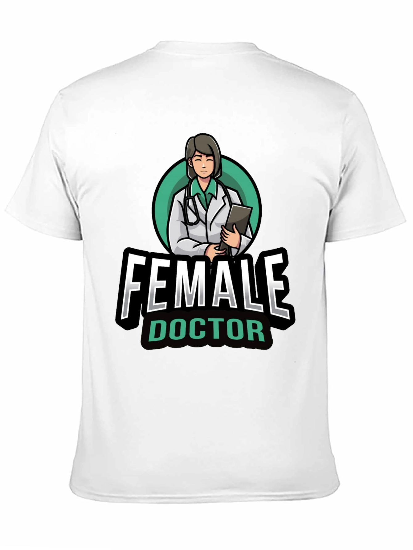 Female Doctor Graphic T-Shirt - Novelty Medical Apparel