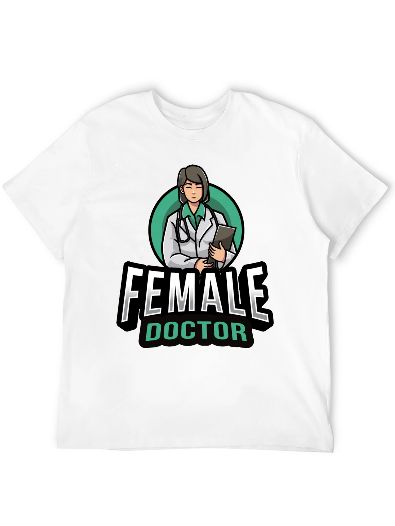 Female Doctor Graphic T-Shirt - Novelty Medical Apparel
