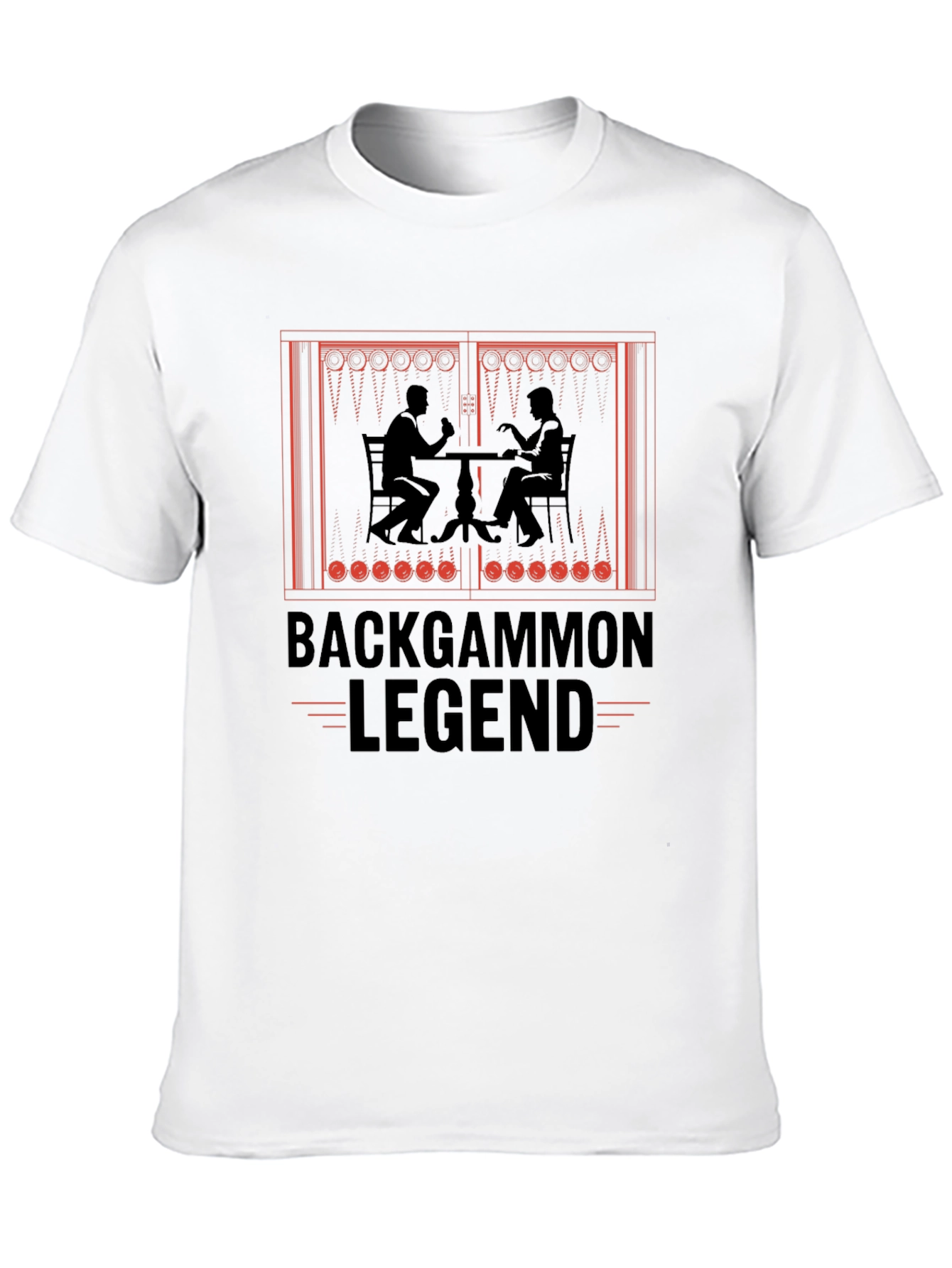 Backgammon Legend Graphic T-Shirt - Board Game Lover Tee