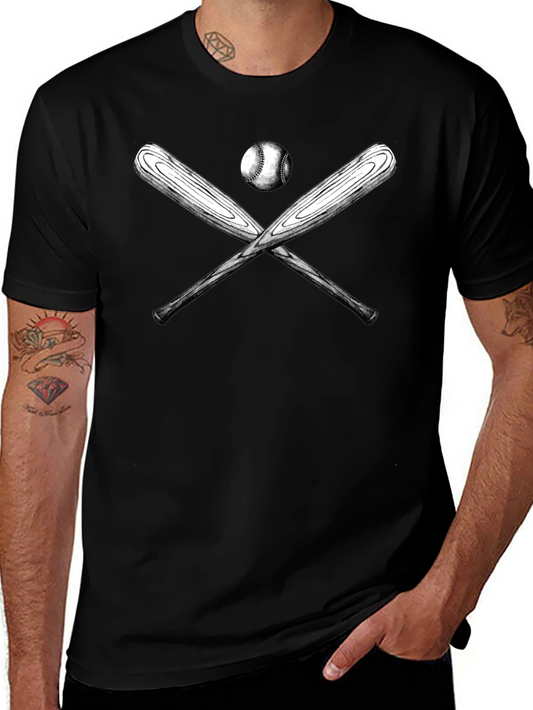 Baseball Bats and Ball Graphic T-Shirt