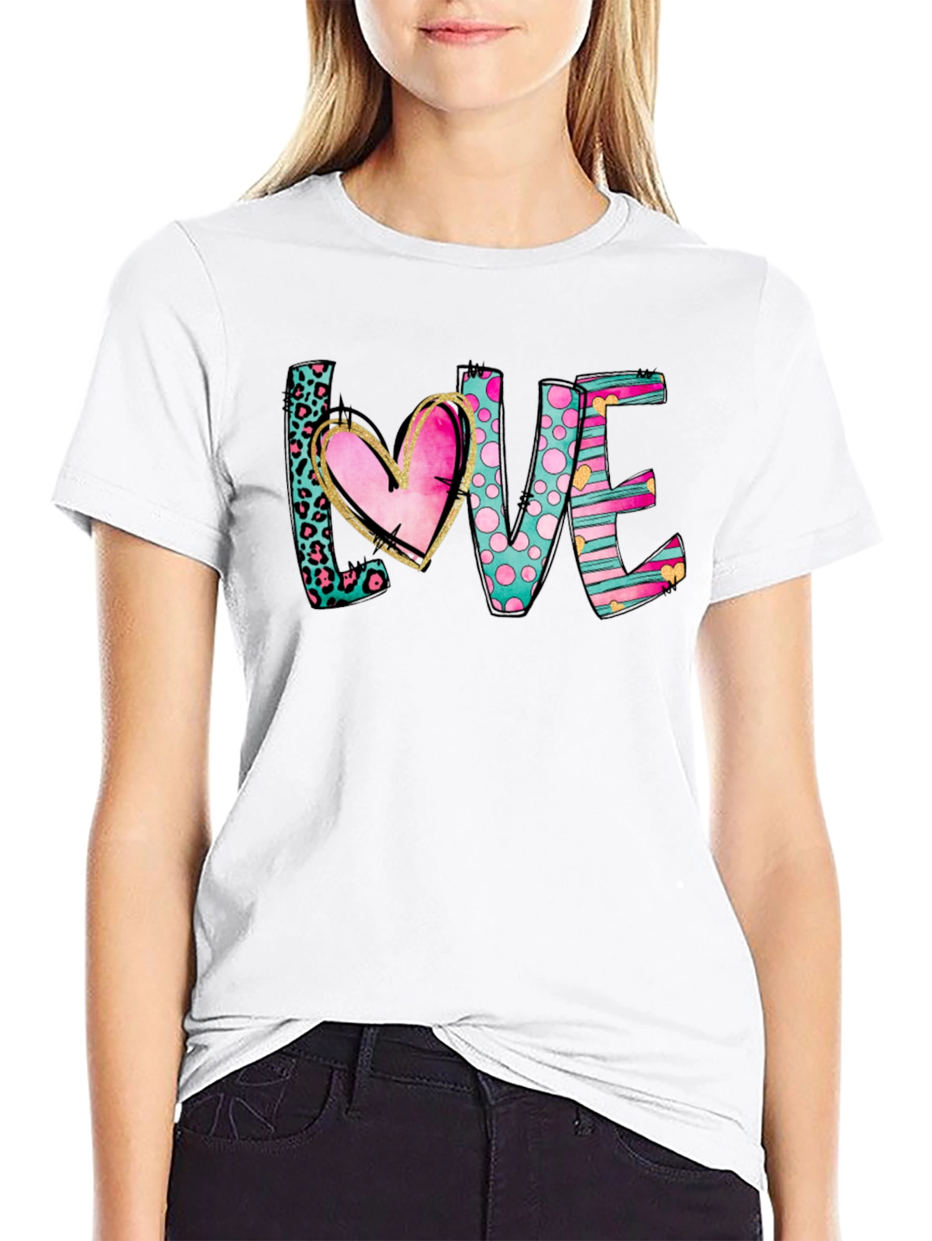 LOVE T-Shirt - Heart Design