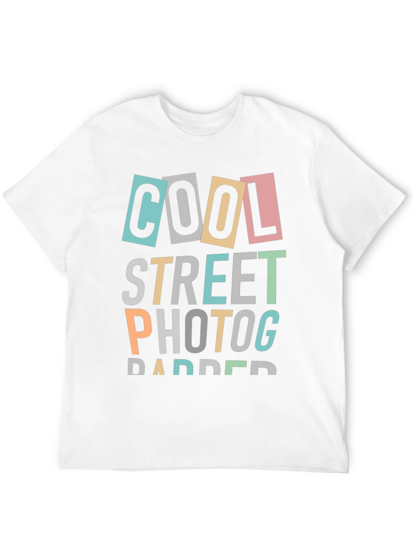 Cool Street Photographer Black T-Shirt