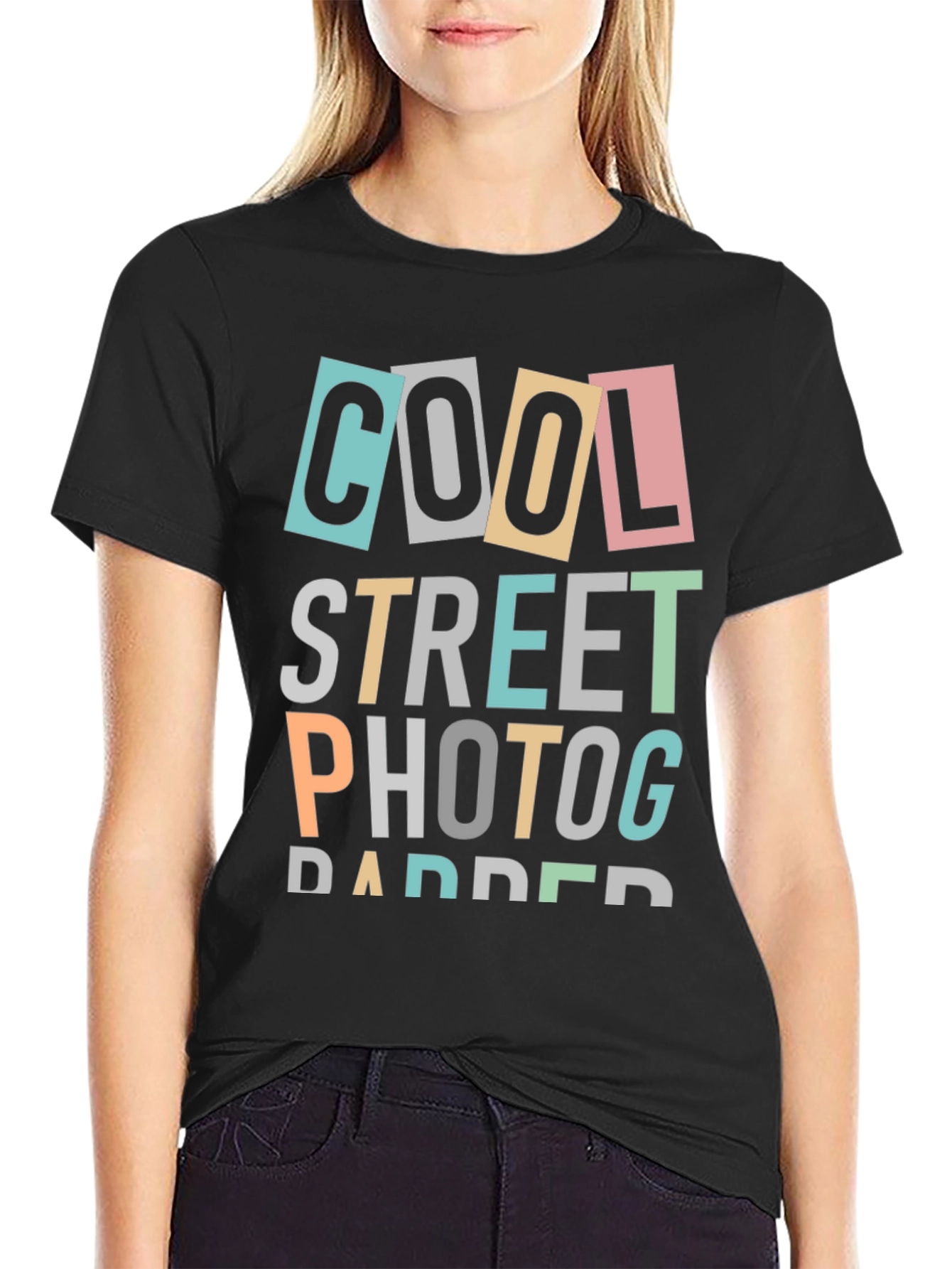 Cool Street Photographer Black T-Shirt